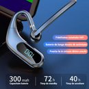 Bluetooth-Headset Wireless KJ12, Freisprech-Headset mit Mikrofon, 180° drehbar, LED-Display, lange Akkulaufzeit, schnelle Verbindung, Reichweite 10 m, Schwarz
