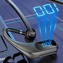 Bluetooth-Headset Wireless KJ12, Freisprech-Headset mit Mikrofon, 180° drehbar, LED-Display, lange Akkulaufzeit, schnelle Verbindung, Reichweite 10 m, Schwarz