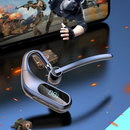 Bluetooth-Headset Wireless KJ12, Freisprech-Headset mit Mikrofon, 180° drehbar, LED-Display, lange Akkulaufzeit, schnelle Verbindung, Reichweite 10 m, Schwarz