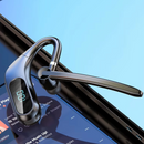 Bluetooth-Headset Wireless KJ12, Freisprech-Headset mit Mikrofon, 180° drehbar, LED-Display, lange Akkulaufzeit, schnelle Verbindung, Reichweite 10 m, Schwarz