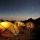 SET 4X LED-Solarleuchte mit Flammeneffekt FACKEL - 12 LEDs, elegantes Design, wetterfest