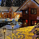 SET 4X LED-Solarleuchte mit Flammeneffekt FACKEL - 12 LEDs, elegantes Design, wetterfest