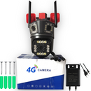 Überwachungskamera 4G 12MP Ultra HD PTZ, 5X Zoom, Farb-Nachtsicht, Bewegungserkennung, Zwei-Wege-Audio, integrierte Sirene, außen/innen