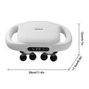 Massagepistole mit Percussion-Technologie für Intensive Massage, 12 Aufsätze, 9 Geschwindigkeiten, Wärmefunktion, Vibrationsmassage, USB-C