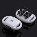 Massagepistole mit Percussion-Technologie für Intensive Massage, 12 Aufsätze, 9 Geschwindigkeiten, Wärmefunktion, Vibrationsmassage, USB-C