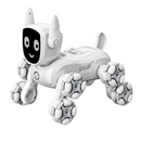 Interaktiver Roboterhund 2 in 1 mit 8 Mecanum-Rädern, Gestensteuerung und Fernbedienung, 360°-Drehung, LED und Soundeffekte