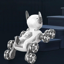 Interaktiver Roboterhund 2 in 1 mit 8 Mecanum-Rädern, Gestensteuerung und Fernbedienung, 360°-Drehung, LED und Soundeffekte