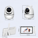 Video-Babyphone mit PTZ-Kamera, Nachtsicht, Gegensprechfunktion, VOX und Temperaturalarm