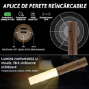LED-Lampe mit Bewegungsmelder, per USB-C aufladbar, Warmweiß 2700-3000K, magnetisch, kabellos – Intelligente Beleuchtung für jeden Raum
