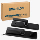 Intelligentes Türschloss Smart Lock, Fingerabdruck, Passwort und Karte M1/IC, Touch-Tastatur, Schwarz