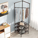 Paket 1+1 Eckregal für Kleidung Schwarz – Elegante Organisation und optimierter Platz