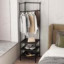 Paket 1+1 Eckregal für Kleidung Schwarz – Elegante Organisation und optimierter Platz