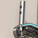 Smartes Duschsystem mit LED-Leuchten, LED-Anzeige, Thermostatsteuerung, 4 Strahlarten, 360°-Drehung, Handbrause und verdecktem Auslass, ohne Stromanschluss