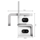 WLAN-Überwachungskamera 8MP mit 2 Objektiven, 360° Drehung, Nachtsicht, Zwei-Wege-Audio, V380 Pro