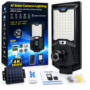 4G-Überwachungskamera mit 16W-Solarpanel, 12Ah-Akku, Farb-Nachtsicht, Zwei-Wege-Audio, Bewegungserkennung, V380 Pro