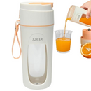 Tragbarer Mixer für Smoothies und Shakes, 340ml, digitale Akkuanzeige, USB-Aufladung