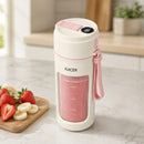 Tragbarer Mixer für Smoothies und Shakes, 340ml, digitale Akkuanzeige, USB-Aufladung