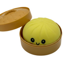 Squishy Dumpling Anti-Stress-Spielzeug, Slow Rising, weiches sensorisches Fidget-Spielzeug mit lächelndem Gesicht, 8,5 cm, zufälliges Modell und zufällige Farbe