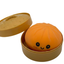 Squishy Dumpling Anti-Stress-Spielzeug, Slow Rising, weiches sensorisches Fidget-Spielzeug mit lächelndem Gesicht, 8,5 cm, zufälliges Modell und zufällige Farbe