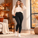 Gefütterte Damen-Strumpfhose mit Strasssteinen, elastisch und warm – Elegantes Design für die kalte Jahreszeit