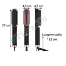 Professionelle elektrische Glättbürste für das Haar - 2 in 1 Glätten und Locken