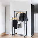 Kleiderständer für Kleiderbügel und Kleidung, mit Rollen und höhenverstellbar