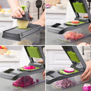 Multifunktionsreibe für Obst und Gemüse - 12-teiliges Set mit Handschutz
