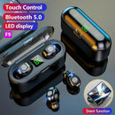 Kabellose Bluetooth-Kopfhörer TWS F9 mit Ladebox - Wasserdicht IPX7, Touch Control