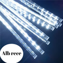 LED-Eisregen-Lichterkette mit Schneefall-Effekt – kaltweißes Licht für innen und außen