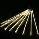 LED-Eisregen-Lichterkette mit fließendem Schneefall-Effekt – warmweißes Licht für innen und außen