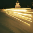 LED-Eisregen-Lichterkette mit fließendem Schneefall-Effekt – warmweißes Licht für innen und außen