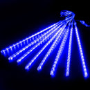 LED-Eisregen-Lichterkette mit Schneefall-Effekt – blaues Licht für Weihnachtsbaum und Weihnachtsdekoration