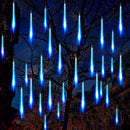 LED-Eisregen-Lichterkette mit Schneefall-Effekt – blaues Licht für Weihnachtsbaum und Weihnachtsdekoration