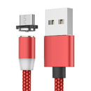 Magnetisches 3-in-1-Ladekabel mit LED - Lightning, USB-C, Micro-USB - Kompatibel mit iPhone/Android