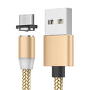 Magnetisches 3-in-1-Ladekabel mit LED - Lightning, USB-C, Micro-USB - Kompatibel mit iPhone/Android