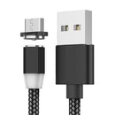 Magnetisches 3-in-1-Ladekabel mit LED - Lightning, USB-C, Micro-USB - Kompatibel mit iPhone/Android