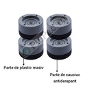 Set mit 4 Antivibrationsunterlagen für Haushaltsgeräte - Rutschfest und geräuschdämpfend