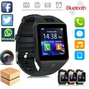 Multifunktionale Smartwatch mit Bluetooth und Kamera - Elegantes Design in Schwarz