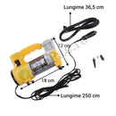 Professioneller Autokompressor 12V, 35 l/min - Ideal für SUVs, Kleinbusse, Pick-ups