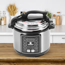 Multifunktionaler elektrischer Schnellkochtopf 14 in 1 – Schnelles, gesundes und effizientes Kochen, 6 l, LED-Display