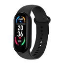 Intelligentes Fitness-Armband M6 - Aktivitätstracker mit Herzfrequenz und Wetteranzeige