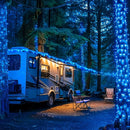 Lichterkette auf Rolle 100 m LED Blau | 500 helle LEDs | 8 Lichtmodi | IP44