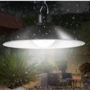 Set mit 2 LED-Solarleuchten mit Metallschirm und Fernbedienung - Beleuchtung für außen/innen