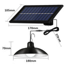 Set mit 2 LED-Solarleuchten mit Metallschirm und Fernbedienung - Beleuchtung für außen/innen