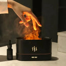 Luftbefeuchter mit Aromadiffusor und LED-Flammeneffekt - Elegantes Design für die Aromatherapie