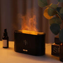 Luftbefeuchter mit Aromadiffusor und LED-Flammeneffekt - Elegantes Design für die Aromatherapie