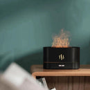 Luftbefeuchter mit Aromadiffusor und LED-Flammeneffekt - Elegantes Design für die Aromatherapie