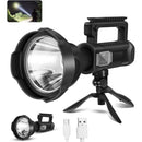 Wiederaufladbare LED-Taschenlampe mit Powerbank und Stativ - 4 Leuchtmodi
