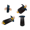Tragbarer klappbarer Teleskophocker - Verstellbar 6-45cm für Camping, Angeln und Wandern