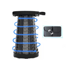 Tragbarer klappbarer Teleskophocker - Verstellbar 5-45cm für Camping, Angeln und Wandern